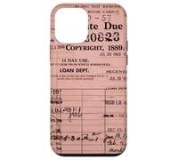 Custodia per iPhone 12 mini Vintage Biblioteca Card Retro Book Lover Nostalgico Collage Art