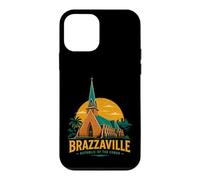 Custodia per iPhone 12 mini Vintage Brazzaville Congo Viaggio Souvenir Landmark Gift