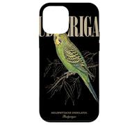 Custodia per iPhone 12 mini Vintage Budgerigar Bird Watching Arte Natura Amore Uccelli