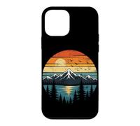 Custodia per iPhone 12 mini Vintage Montagna Lago Foresta All'aperto Escursionismo Campeggio Esc