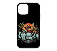 Custodia per iPhone 12 mini Vintage Repubblica Dominicana Viaggio Souvenir Landmark Gift