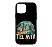 Custodia per iPhone 12 mini Vintage Tel Aviv Israele Viaggio Souvenir Landmark Gift