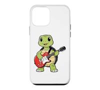 Custodia per iPhone 12 mini Vintage Turtles Reptiles Punk Music Playing Guitar