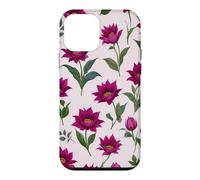 Custodia per iPhone 12 mini Viola Ditsy Floreale Bold Fiori