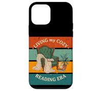 Custodia per iPhone 12 mini Vivere la mia accogliente era lettura con Vintage Tramonto