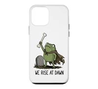 Custodia per iPhone 12 mini We Rise At Dawn Season Spooky Frog Meme Zombie Halloween