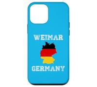 Custodia per iPhone 12 mini Weimar Germania Vintage Bandiera Germania Mappa Design