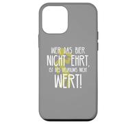 Custodia per iPhone 12 mini Wer das Bier nicht ehrt Delirium Frase divertente sulla birra tedesca