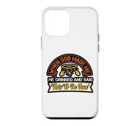 Custodia per iPhone 12 mini When God Made Me Grinned Sarcastico Christian Citazione