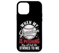 Custodia per iPhone 12 mini When My Grandson Is Pitching They All Look Like Strikes