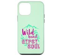 Custodia per iPhone 12 mini Wild Heart Gypsy Soul Boho Mountain Nature Design