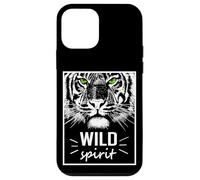 Custodia per iPhone 12 mini Wild Spirit Tiger Quotes Summer Illustration Graphic Design