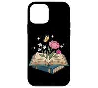 Custodia per iPhone 12 mini Wildflowers Book Lover Lettura Estetica Floreale Libri Reader