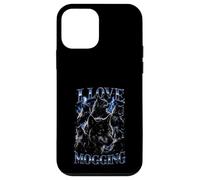 Custodia per iPhone 12 mini Wolf Love Mogging Divertente Gen-Z Meme