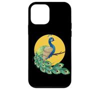 Custodia per iPhone 12 mini Womens Girls Kid Beautiful Yellow Moon Elegant Peacock Lover