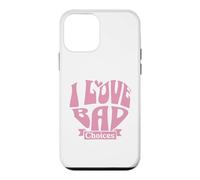 Custodia per iPhone 12 mini Womens I Love Bad Choices Ironic Heart