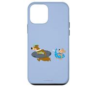 Custodia per iPhone 12 mini Yogi Bear Yogi and Boo Boo Going Swimming