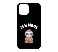 Custodia per iPhone 12 mini Zen Mode Divertente Bradipo Kawaii Yoga Bradipo Stress Free