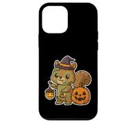 Custodia per iPhone 12 mini Zombie Scoiattolo Strega Cappello Lanterna