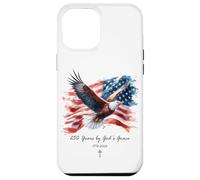 Custodia per iPhone 12 Pro Max 250 Years by GOD's Grace - Vintage Watercolor Eagle 1776