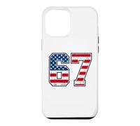 Custodia per iPhone 12 Pro Max 4th of July Funny 67 Six Seven Meme Patriotic Men Women Kids