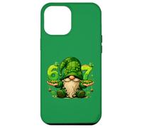 Custodia per iPhone 12 Pro Max 67 Six Seven Meme St Patricks Day Gnomo divertente trifoglio irlandese