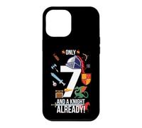 Custodia per iPhone 12 Pro Max 7 ° compleanno ragazzo "Solo 7 e un cavaliere già"