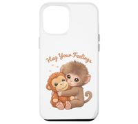 Custodia per iPhone 12 Pro Max Abbraccia i tuoi sentimenti, scimmietta carina