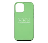 Custodia per iPhone 12 Pro Max AcCePt Tutti gli elementi accettati Chemistry Pun