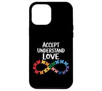 Custodia per iPhone 12 Pro Max Accetta Comprendi Amore Consapevolezza Autismo Infinity Butterfly