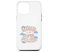 Custodia per iPhone 12 Pro Max ADHD è il mio super, potere retrò arcobaleno nuvola grafica