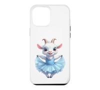 Custodia per iPhone 12 Pro Max Adorabile capra danzante in tutù blu balletto