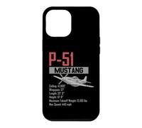 Custodia per iPhone 12 Pro Max Aereo da caccia americano P51 Mustang della seconda guerra