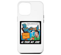 Custodia per iPhone 12 Pro Max AI Took My Job Divertente Programmatore Robot Coding Tech Humor