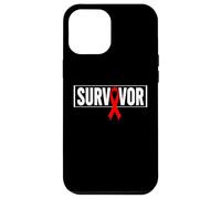 Custodia per iPhone 12 Pro Max Aids Survivor Hiv Nastro rosso aiuta guerriero - Giornata mondiale dell'aiuto