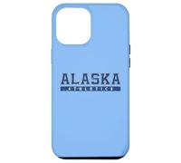 Custodia per iPhone 12 Pro Max Alaska Atletica Blu Vintage Testo