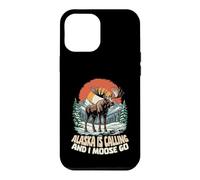 Custodia per iPhone 12 Pro Max Alaska Is Calling And I Moose Go Retro Vintage Divertente Alaska