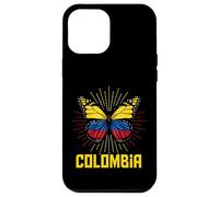 Custodia per iPhone 12 Pro Max Ali di bandiera della farfalla della Colombia