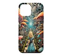 Custodia per iPhone 12 Pro Max Alice nel Paese delle Meraviglie Trippy Funghi Foresta Sentiero