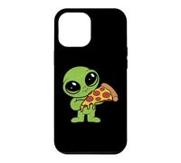 Custodia per iPhone 12 Pro Max Alieno Carino Con Fetta Di Pizza Fast Food