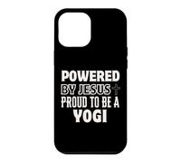 Custodia per iPhone 12 Pro Max Alimentato da Gesù Orgoglioso per Yogi Christian Faith Yoga Lover