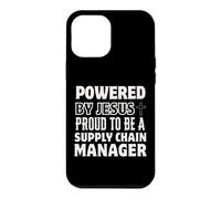 Custodia per iPhone 12 Pro Max Alimentato da Jesus Proud per essere il Supply Chain Manager Christian