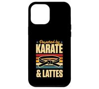 Custodia per iPhone 12 Pro Max Alimentato da Karate e Lattes Retro Vintage Coffee Love