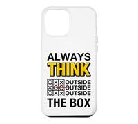 Custodia per iPhone 12 Pro Max Always Think Outside the Box Illustration Graphic Designs