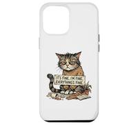 Custodia per iPhone 12 Pro Max Amante dei gatti divertente sarcastico introverso umorismo totalmente fine umore