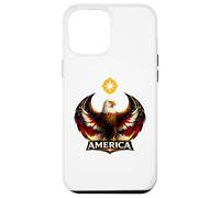Custodia per iPhone 12 Pro Max American Bald Eagle Resistance Wings Pro Immigrant