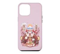 Custodia per iPhone 12 Pro Max American Bulldog Samurai Giappone Kawaii Grafica Ramen Pasta