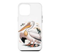 Custodia per iPhone 12 Pro Max American White Pelican Sea Bird Birder