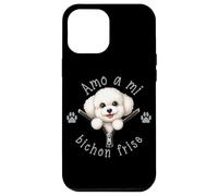 Custodia per iPhone 12 Pro Max Amo a mi Bichon Frise