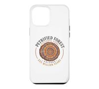 Custodia per iPhone 12 Pro Max Anello con albero in legno fossile dell'Arizona del parco nazionale della foresta